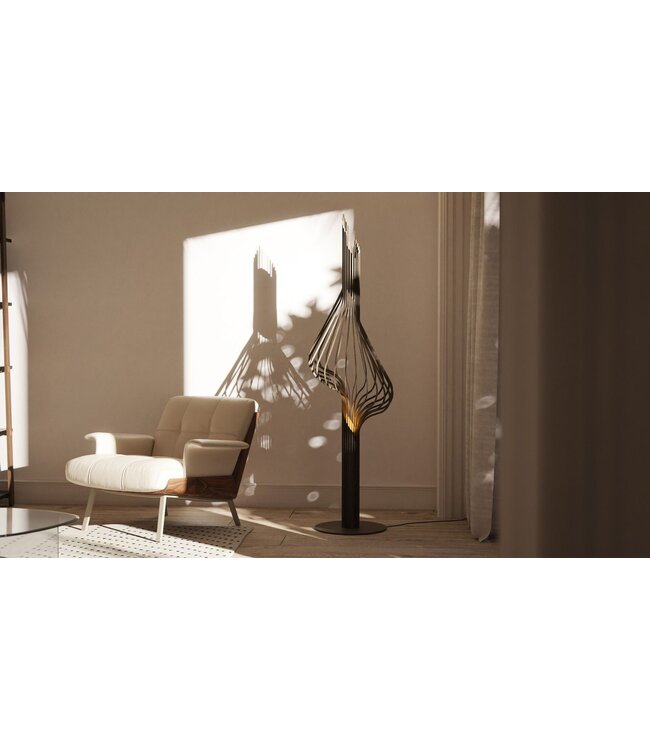 Design vloerlamp Elba 195cm platinum