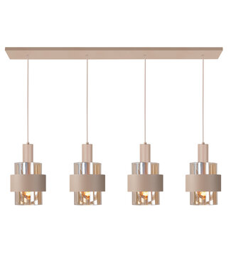 Highlight 4 lichts hanglamp beige