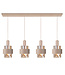 Highlight 4 lichts hanglamp beige