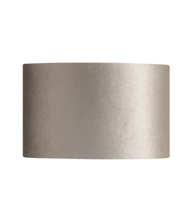 Velours kap rond taupe on taupe