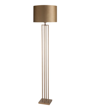 Highlight Vloerlamp Modena goud met gouden kap