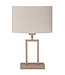 Highlight Tafellamp Monza beige met linnen kap