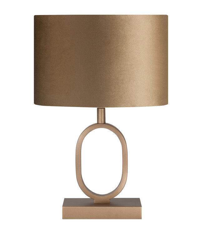 Highlight Tafellamp Verona goud met bijpassende kap