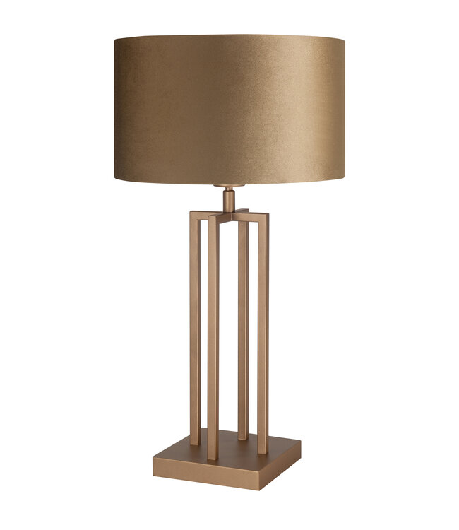 Tafellamp Modena goud met bijpassende kap