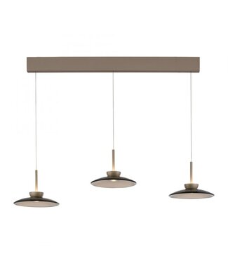 Neuhaus Pure  Hanglamp verstelbaar Taupe met smoke italiaans glas