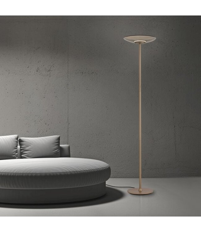 Vloerlamp Pure Moon met luxe  Italiaans glas
