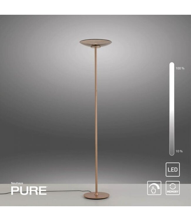 Vloerlamp Pure Moon met luxe  Italiaans glas