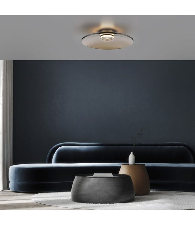 Plafondlamp Pure Moon met luxe  Italiaans glas  50cm