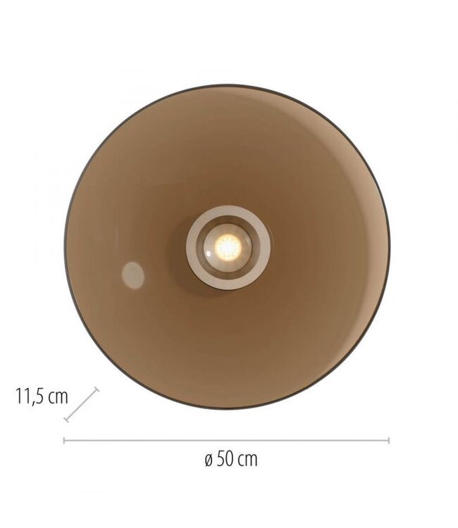 Plafondlamp Pure Moon met luxe  Italiaans glas  50cm