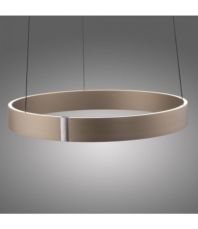 Hanglamp pure e-clipse brons/taupe 50cm traploos  in hoogte verstelbaar