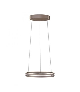 Neuhaus Pure  Hanglamp pure e-loop  dark metal brown 50cm traploos  in hoogte verstelbaar