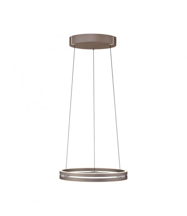 Hanglamp pure e-loop  dark metal brown 50cm traploos  in hoogte verstelbaar