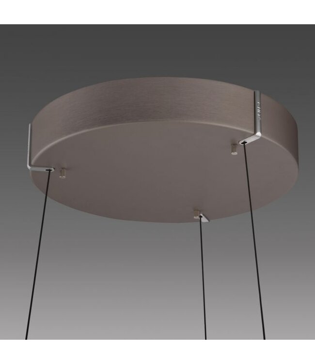 Hanglamp pure e-loop  dark metal brown 50cm traploos  in hoogte verstelbaar