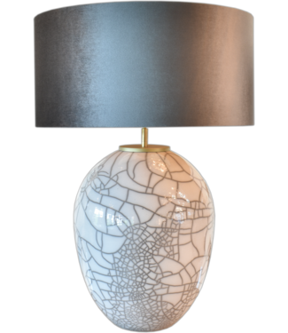 Masterlight Luxe Racu crackled elegance white 74cm hoog Masterlight Luxe Racu crackled elegance white 74cm hoog