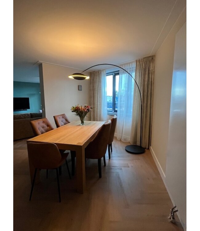 Esmee design vloerlamp boog zwart