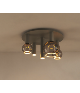 Ztahl Riva plafondlamp Quartz  inclusief  3x segula 2x spot ø50cm