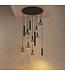 Ztahl Ronde Riva Platinum hanglamp vide 95cm 12lichts
