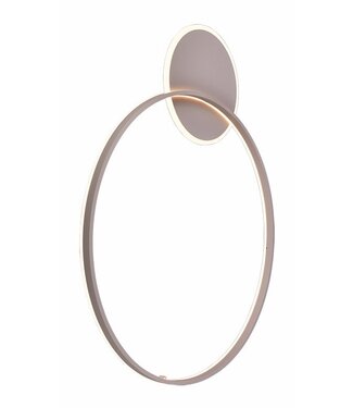 Freelight Wandlamp ringen  80cm- 34cm Taupe