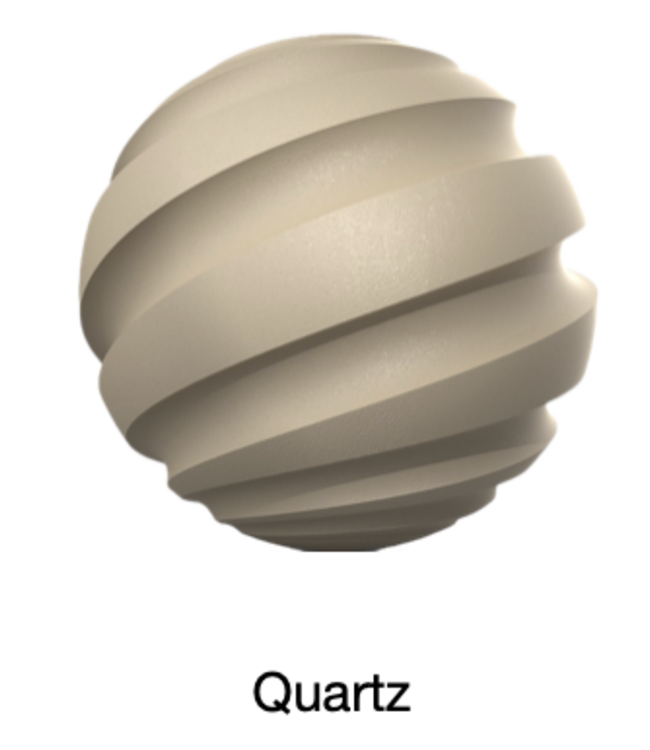 Riva plafondlamp Quartz inclusief  2x segula 1x spot ø35cm