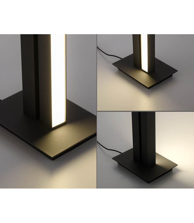Vloerlamp Pure Lines Graphite draaibaar dimbaar H140cm