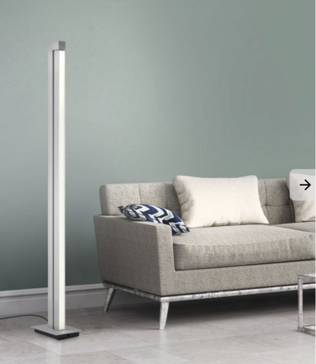 Vloerlamp Pure Lines Alu draaibaar dimbaar H140cm