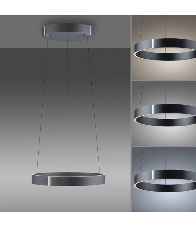 Hanglamp pure e-clipse mystic grey   50cm traploos in hoogte verstelbaar