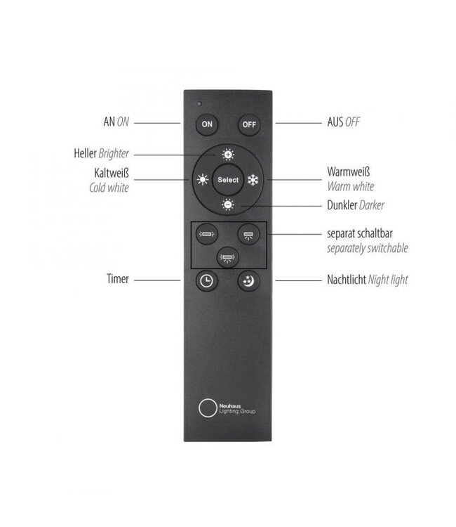 Vloerlamp boog Loop-Bow taupe up en down licht met afstandbediening