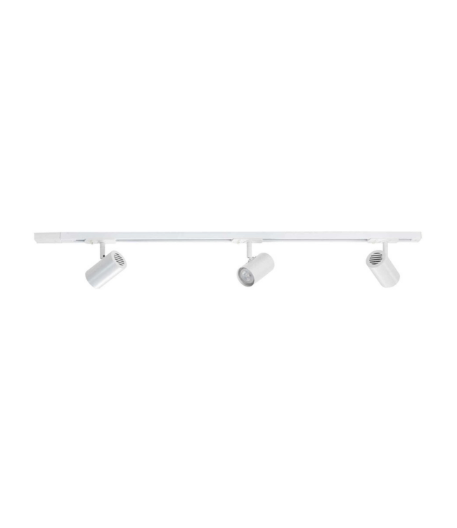 rail set 100cm compleet met 3 spots wit
