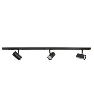 Highlight rail set 100cm compleet met 3 spots zwart
