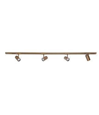 Highlight rail set  150cm 4 spots brass