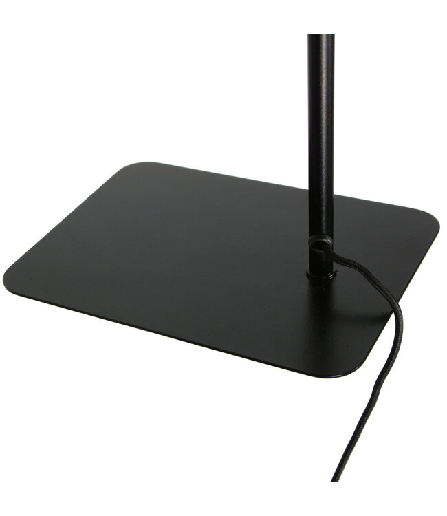 Leeslamp minimalistisch kopje zwart  met brons