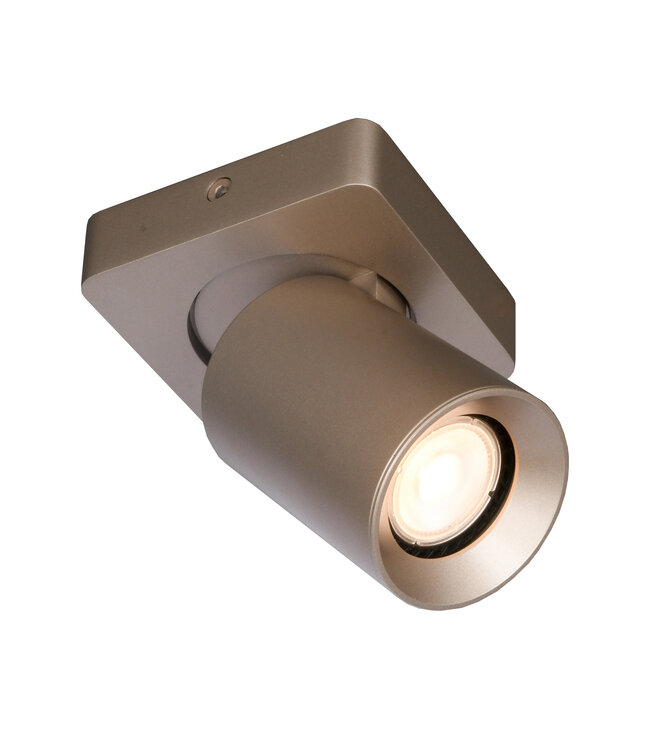 Opbouwspot megano 1 lichts Champagne  Vierkant