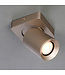 Artdelight Opbouwspot megano 1 lichts Champagne  Vierkant