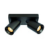 Artdelight Megano spot 2 lichts rechthoek  metallic antraciet
