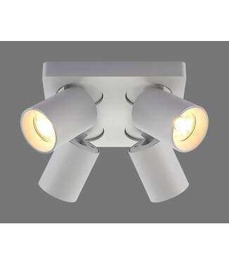 Artdelight Megano spot 4 lichts vierkant Wit