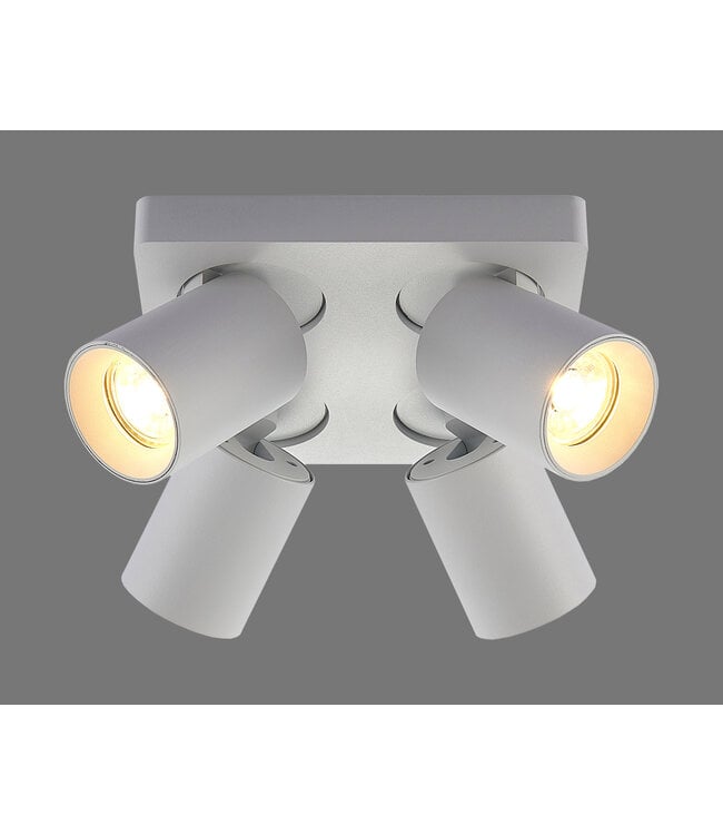 Artdelight Megano spot 4 lichts vierkant Wit
