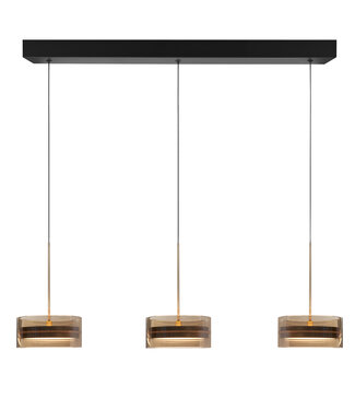 Highlight Hanglamp 3 lichts luxe glas