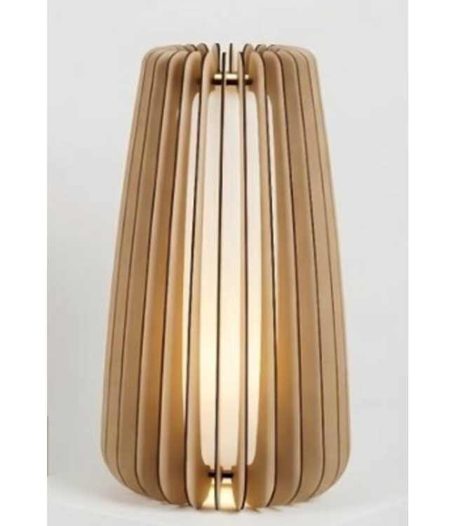 Blijdesign Tafellamp The Cage  naturel met opaal kunstof binnenkant 52cm