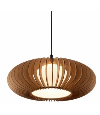 Blijdesign Hanglamp Eclips 3D 65cm naturel met mat wit
