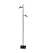 Steinhauer Leeslamp tweelichts zwart/staal