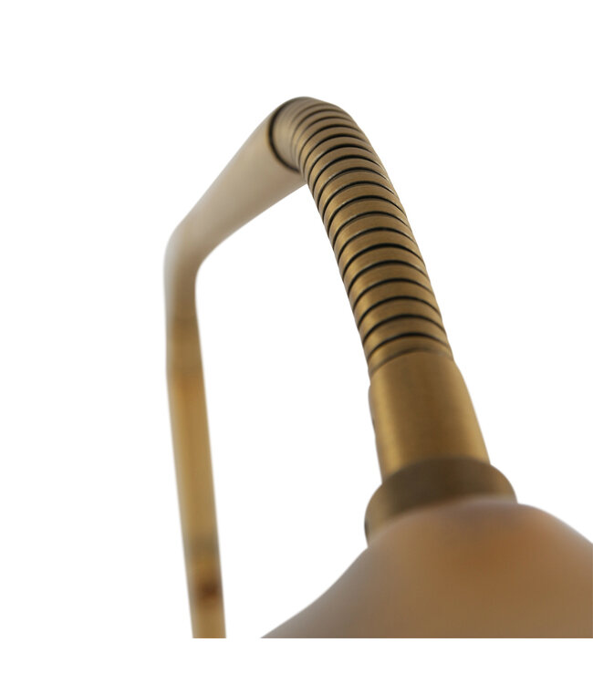 Leeslamp brons met dimmer