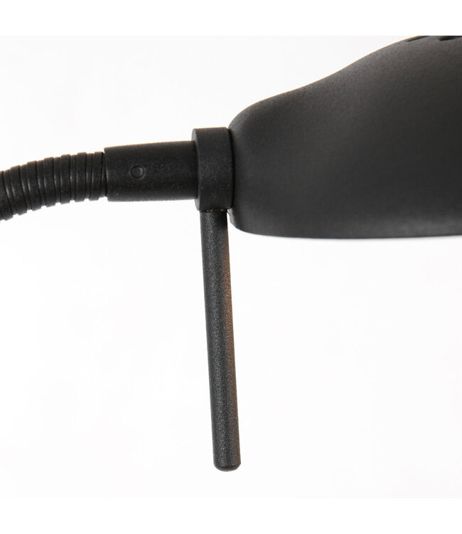 Leeslamp zwart met dimmer