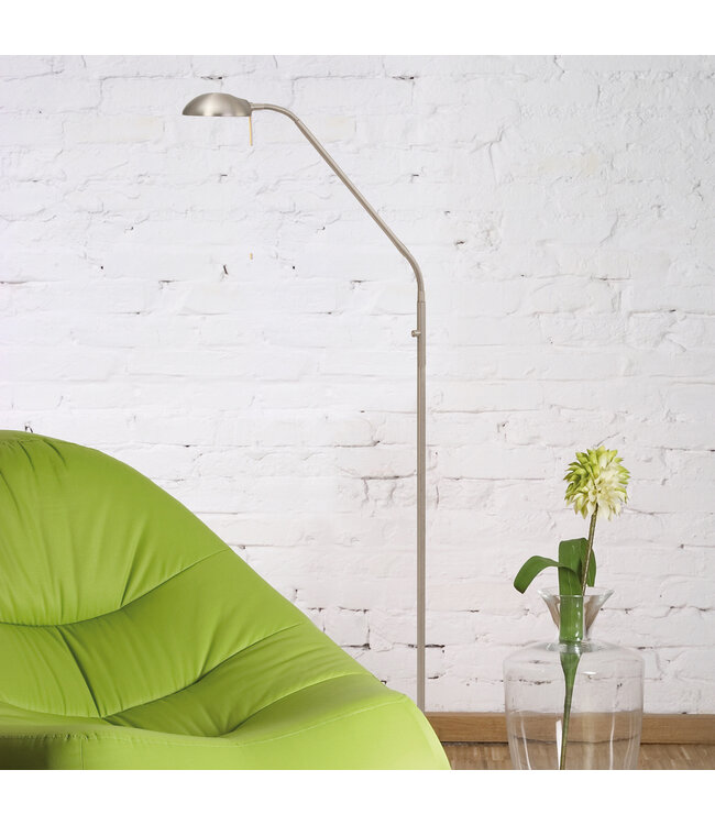 Leeslamp staal met dimmer