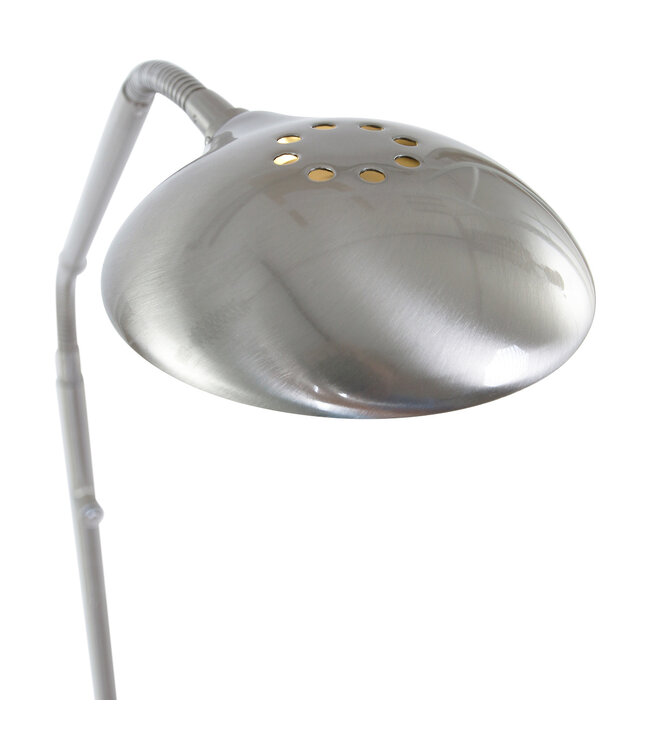 Leeslamp staal met dimmer