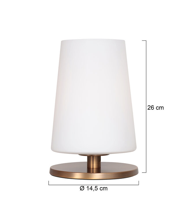 Tafellamp Brons 26cm