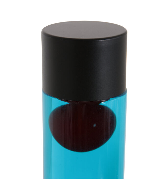 Tafellamp Volcan Zwart met rode lava