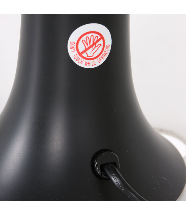 Tafellamp Volcan Zwart met rode lava