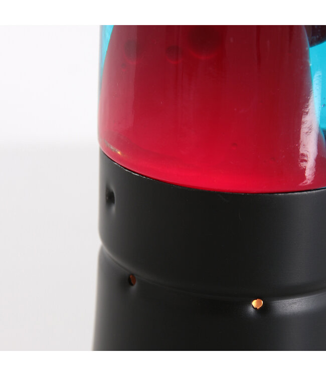 Tafellamp Volcan Zwart met rode lava