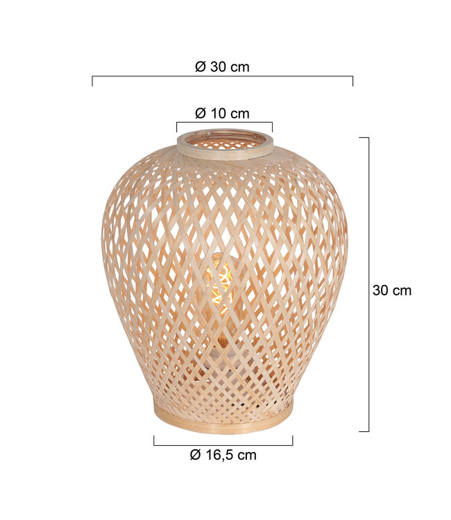 Tafellamp maze beige