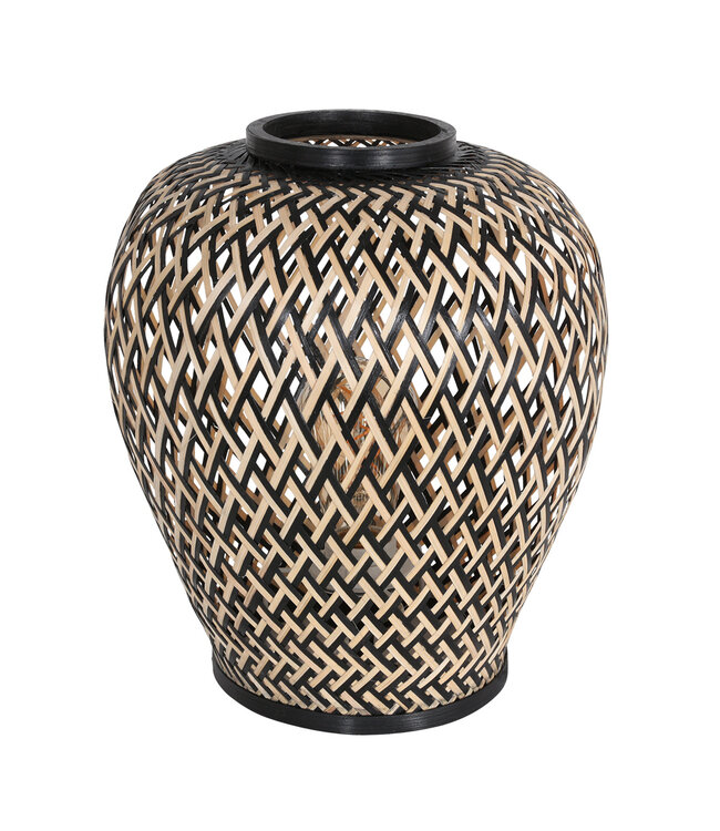 Tafellamp maze beige/zwart